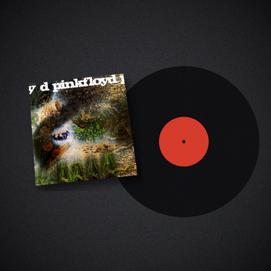 Example: small sleeve next to the record